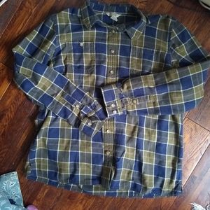 Duluth flannel size L 100% cotton women's